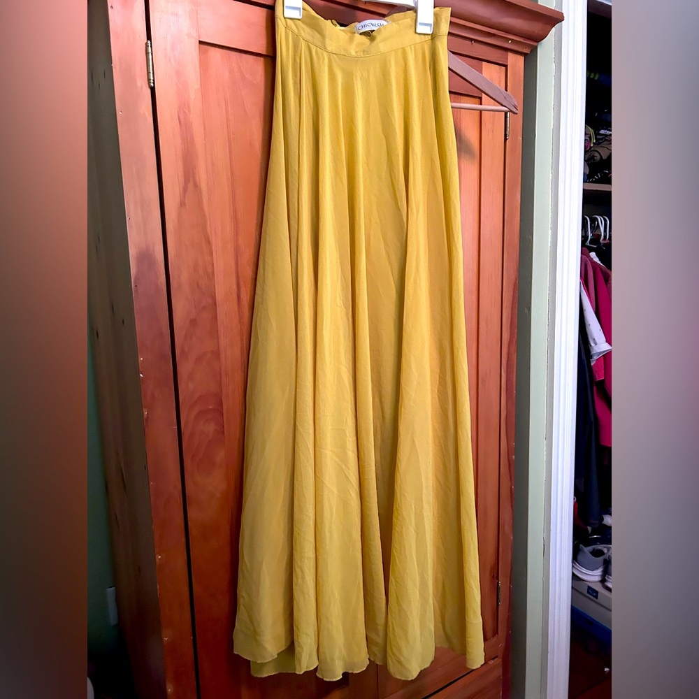 Chicwish Yellow Skirt